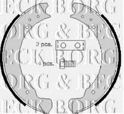 BORG & BECK bbs6049 -  Комплект тормозных колодок